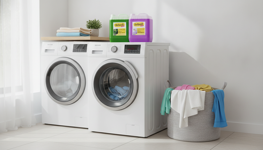 Bidoane detergent Belasil 10L pe masina de spalat