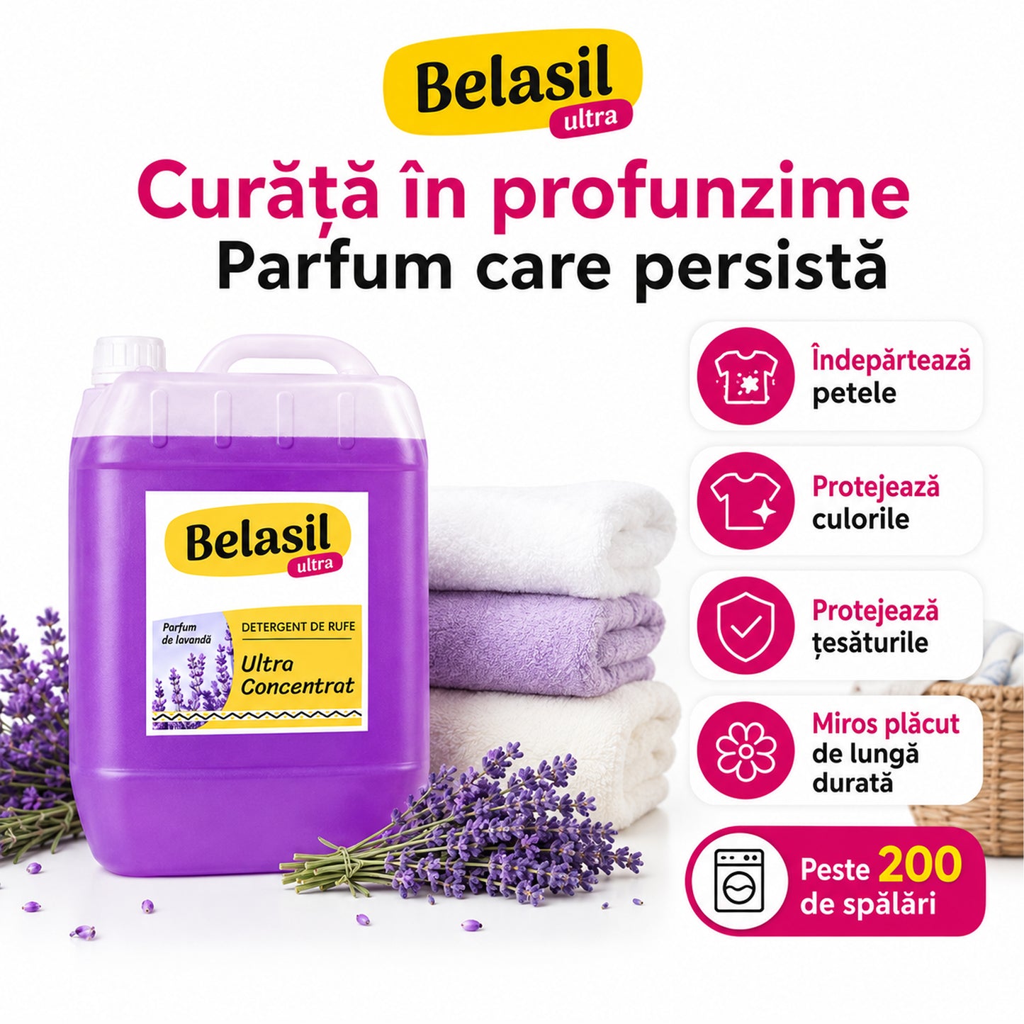 Belasil Ultra - Detergent Gel Concentrat 5-În-1
