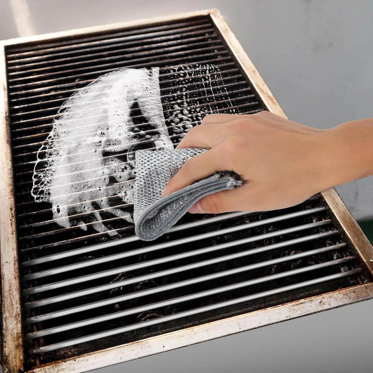 Pachet 10 lavete: 5 microfibră + 5 abrazive